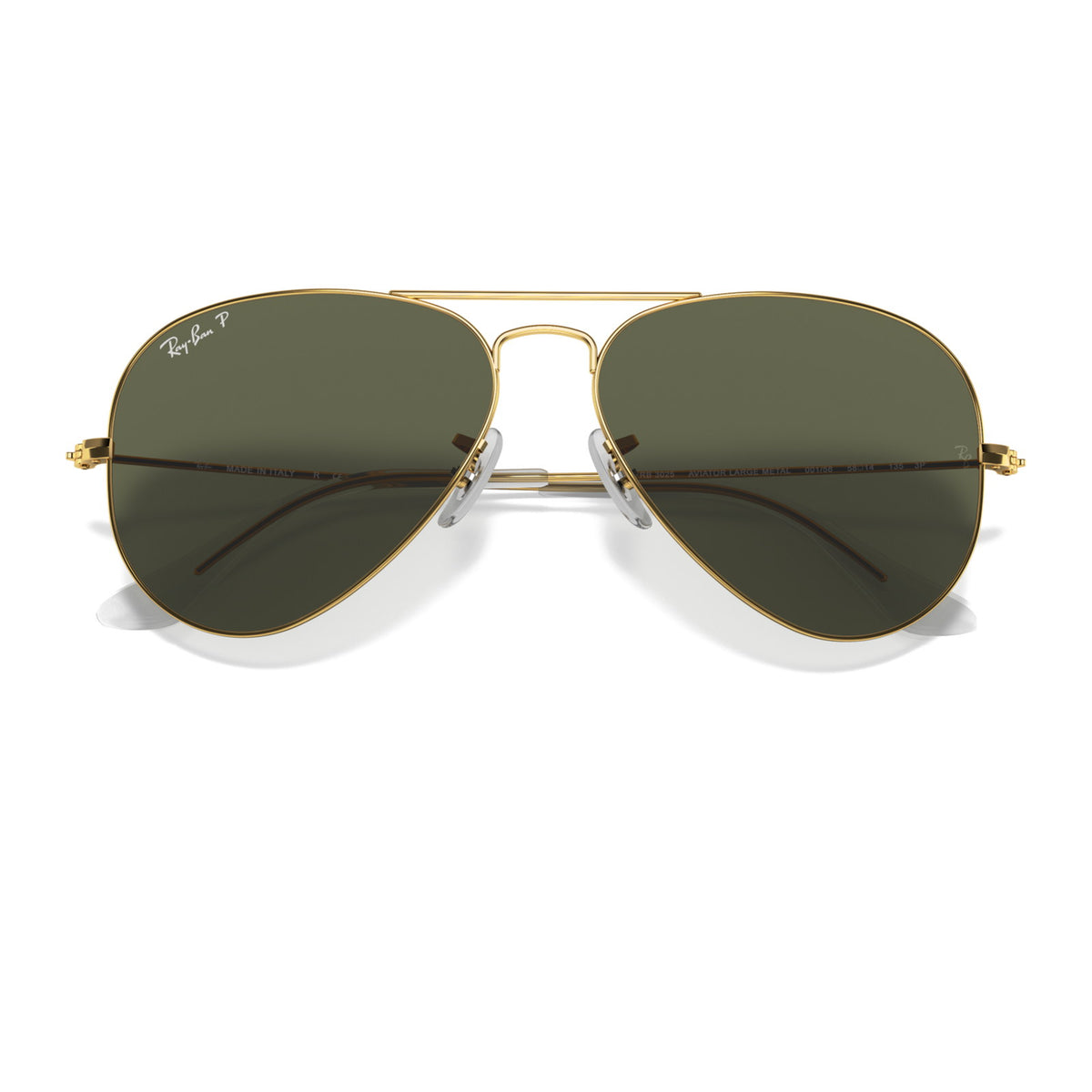 Ray-Ban Aviator Large Metal RB3025 Arista/Green Polarized #colour_arista-green-polarized
