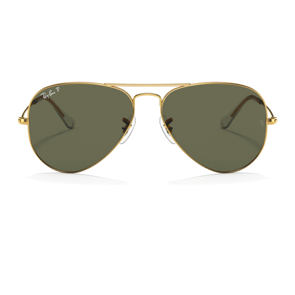 Ray-Ban Aviator Large Metal RB3025 Arista/Green Polarized #colour_arista-green-polarized