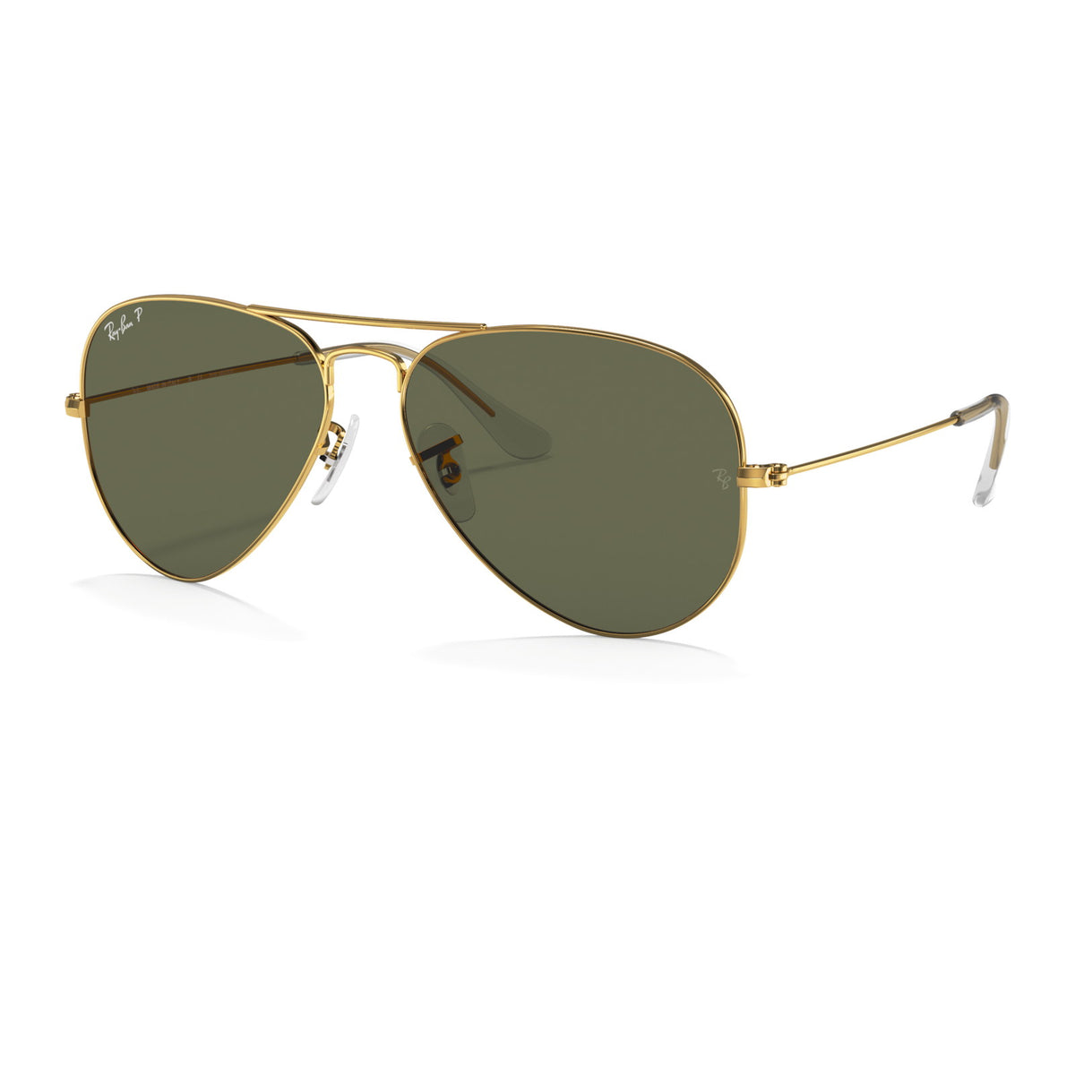 Ray-Ban Aviator Large Metal RB3025 Arista/Green Polarized #colour_arista-green-polarized