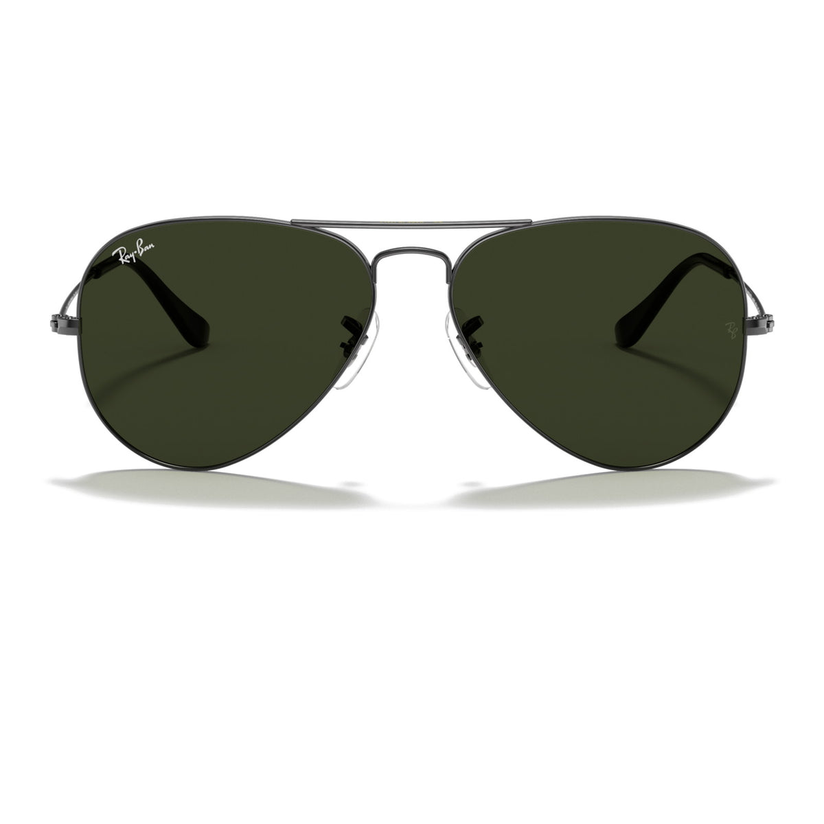 Ray-Ban Aviator Large Metal RB3025 Gunmetal/G-15 Green #colour_gunmetal-g-15-green