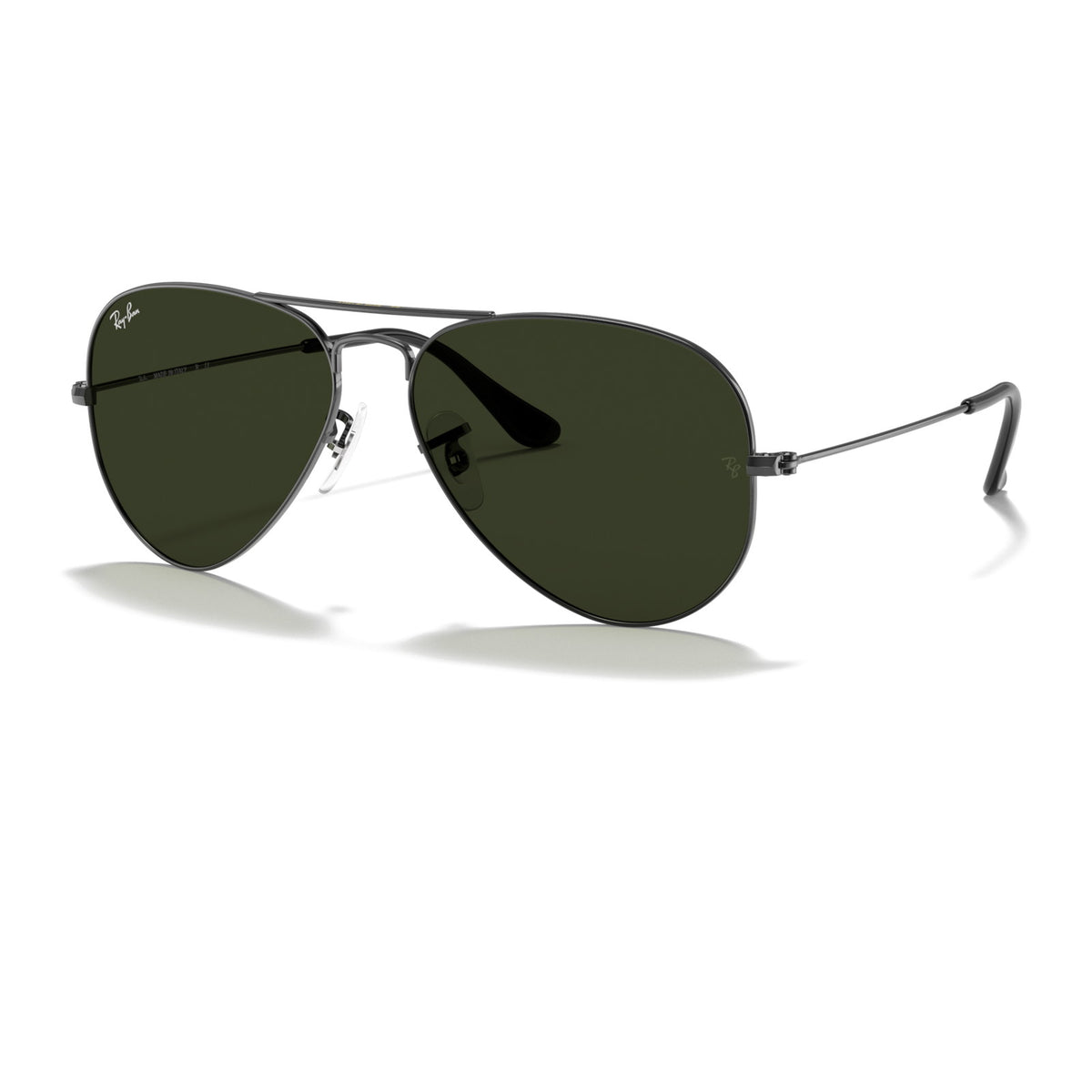 Ray-Ban Aviator Large Metal RB3025 Gunmetal/G-15 Green #colour_gunmetal-g-15-green