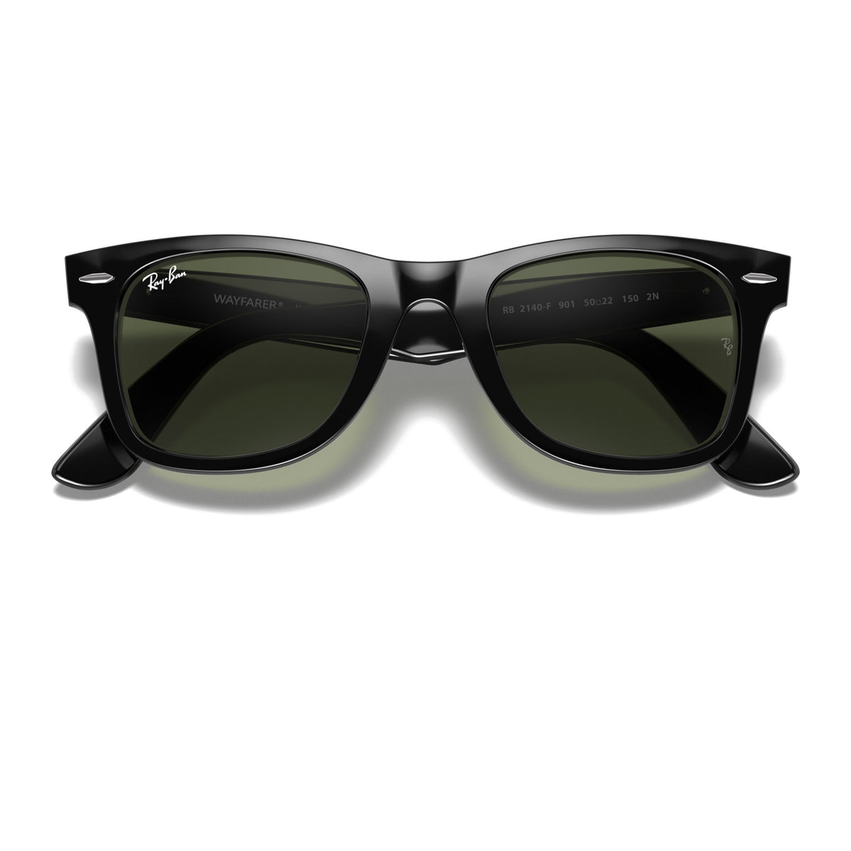 Ray-Ban Wayfarer RB2140F Black/G-15 Green #colour_black-g-15-green