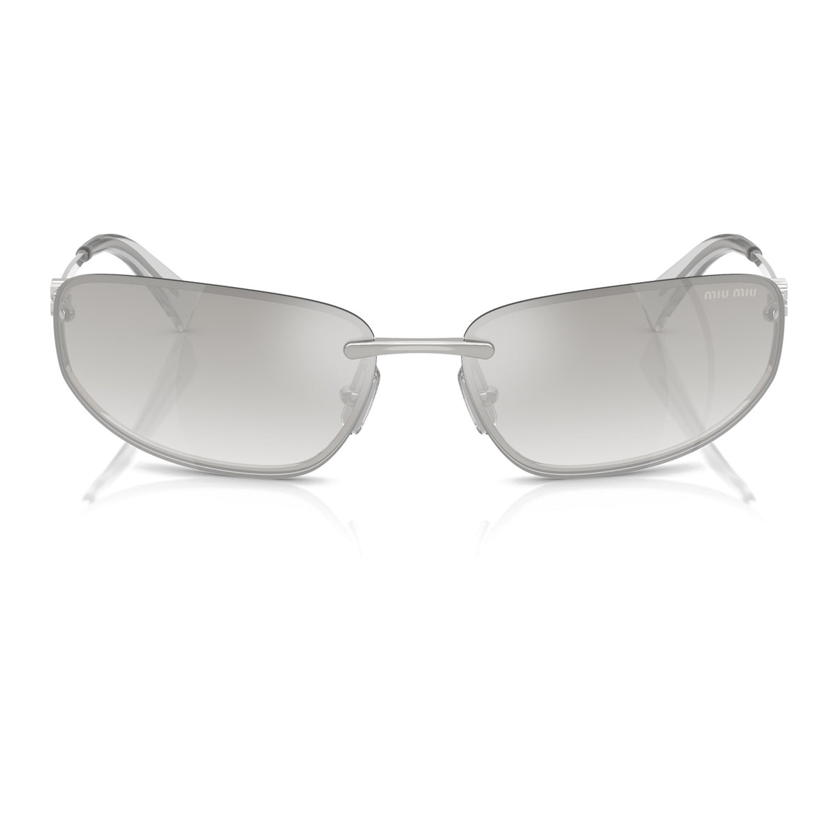 Miu Miu SMUA50 Silver/Clear Silver Gradient #colour_silver-clear-silver-gradient