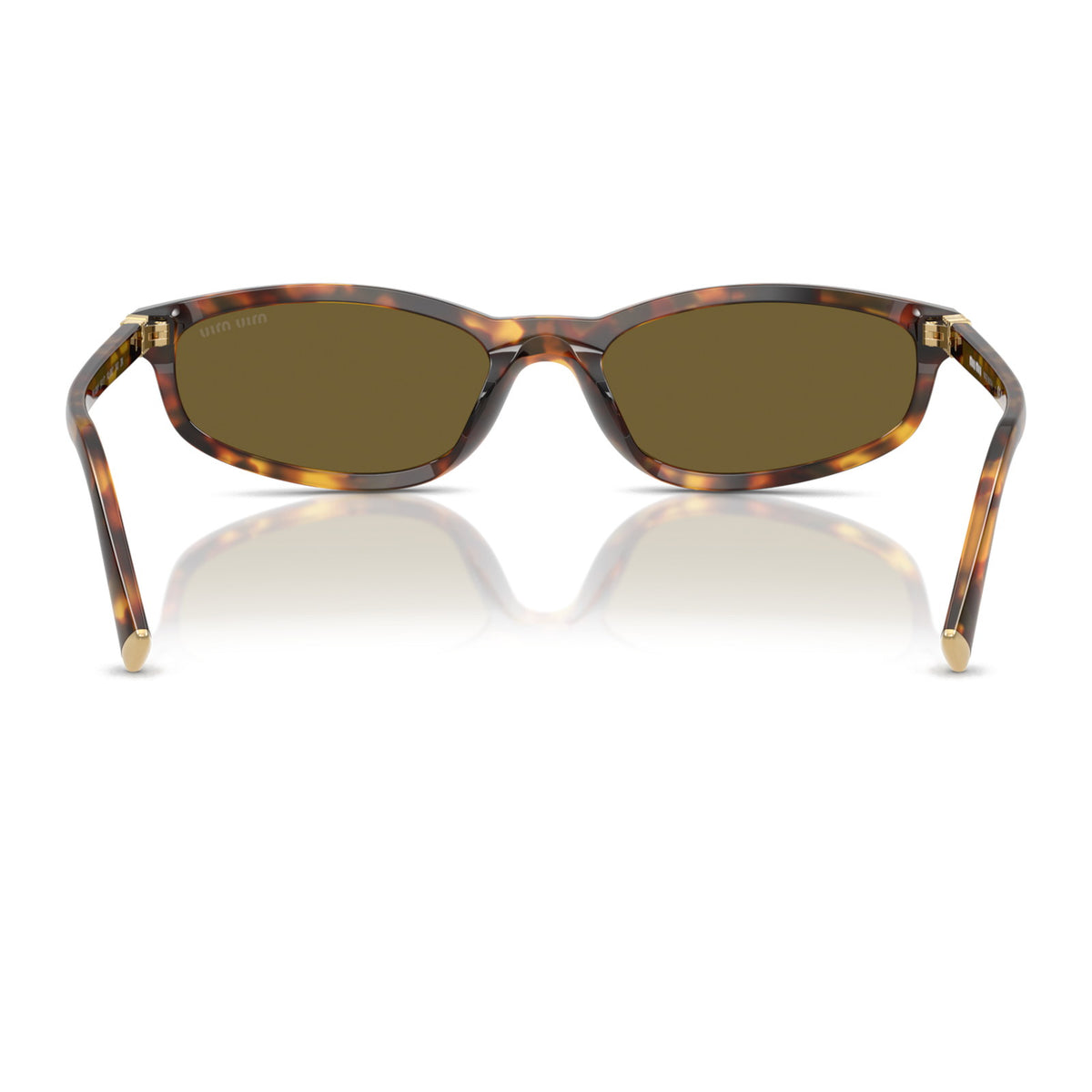 Miu Miu SMUA06F Honey Havana/Dark Brown #colour_honey-havana-dark-brown