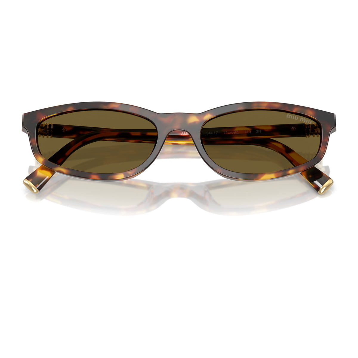 Miu Miu SMUA06F Honey Havana/Dark Brown #colour_honey-havana-dark-brown