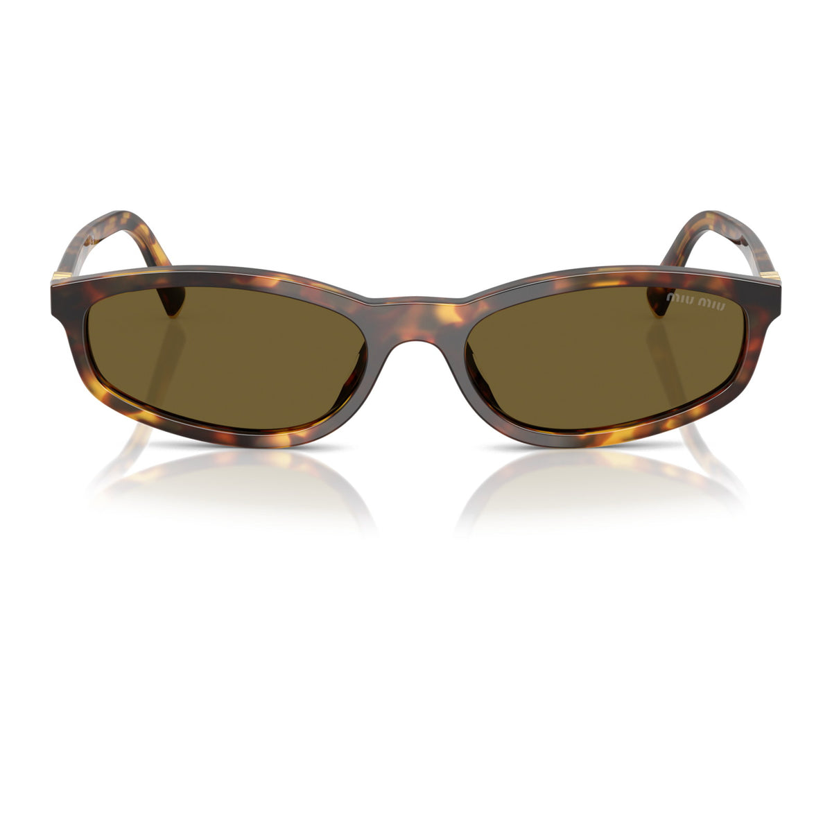 Miu Miu SMUA06F Honey Havana/Dark Brown #colour_honey-havana-dark-brown