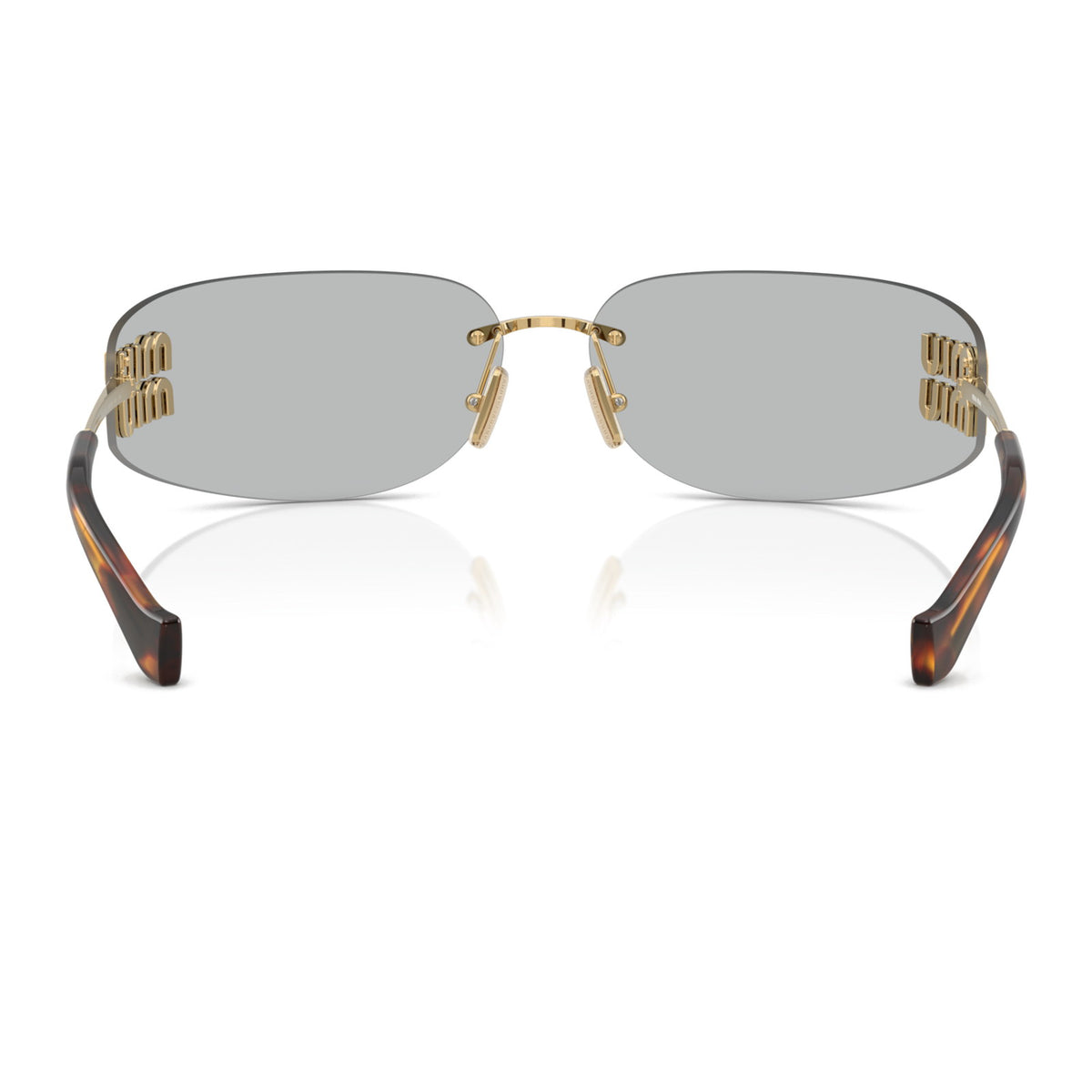 Miu Miu SMUA51 Gold/Light Grey #colour_gold-light-grey