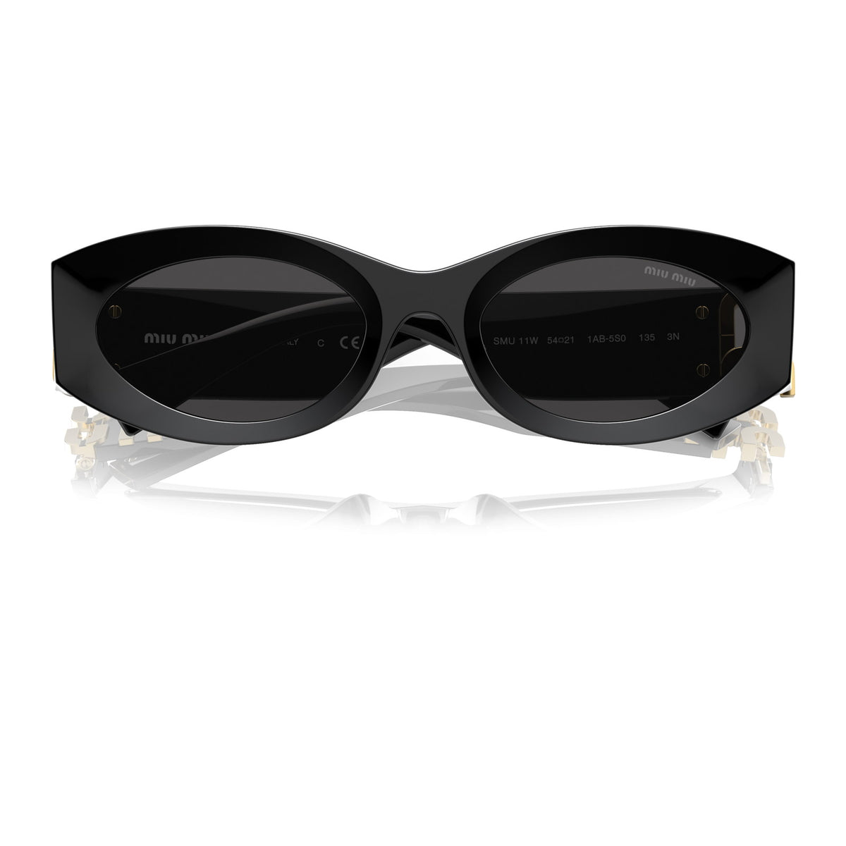 Miu Miu SMU11W Black/Dark Grey #colour_black-dark-grey