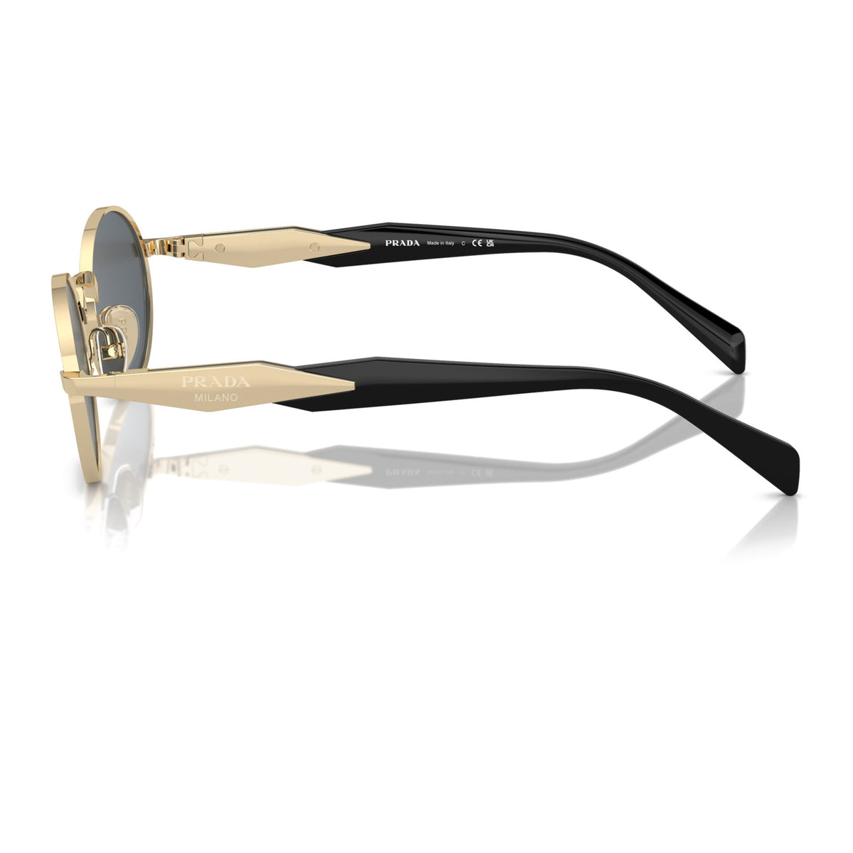 Prada SPR65Z Pale Gold/Dark Grey #colour_pale-gold-dark-grey