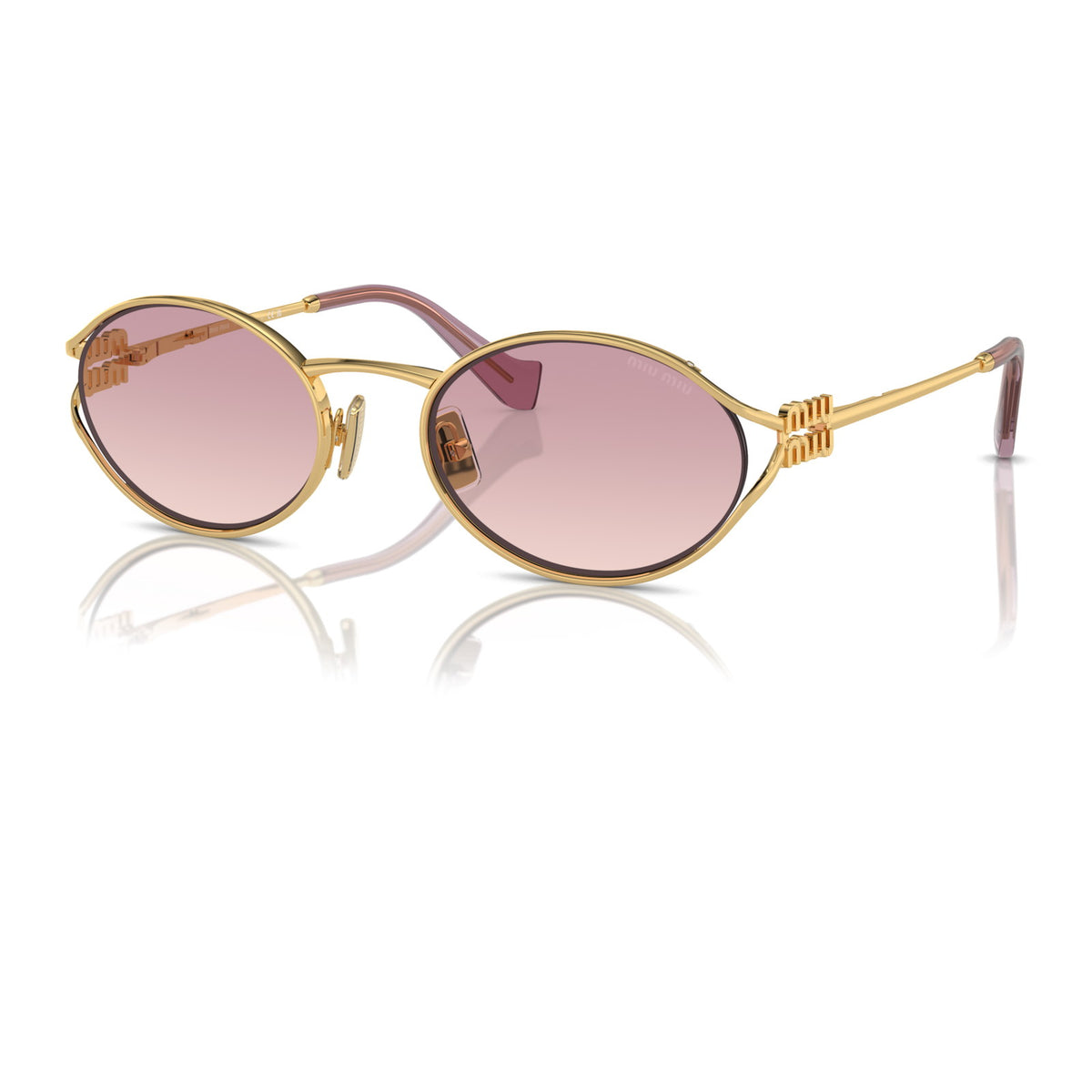 Miu Miu SMU52Y Gold/Brown Gradient Violet #colour_gold-brown-gradient-violet
