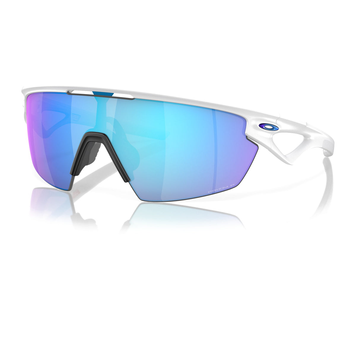 Oakley Sphaera OO9403 Matte White/Prizm Sapphire Polarized #colour_matte-white-prizm-sapphire-polarized