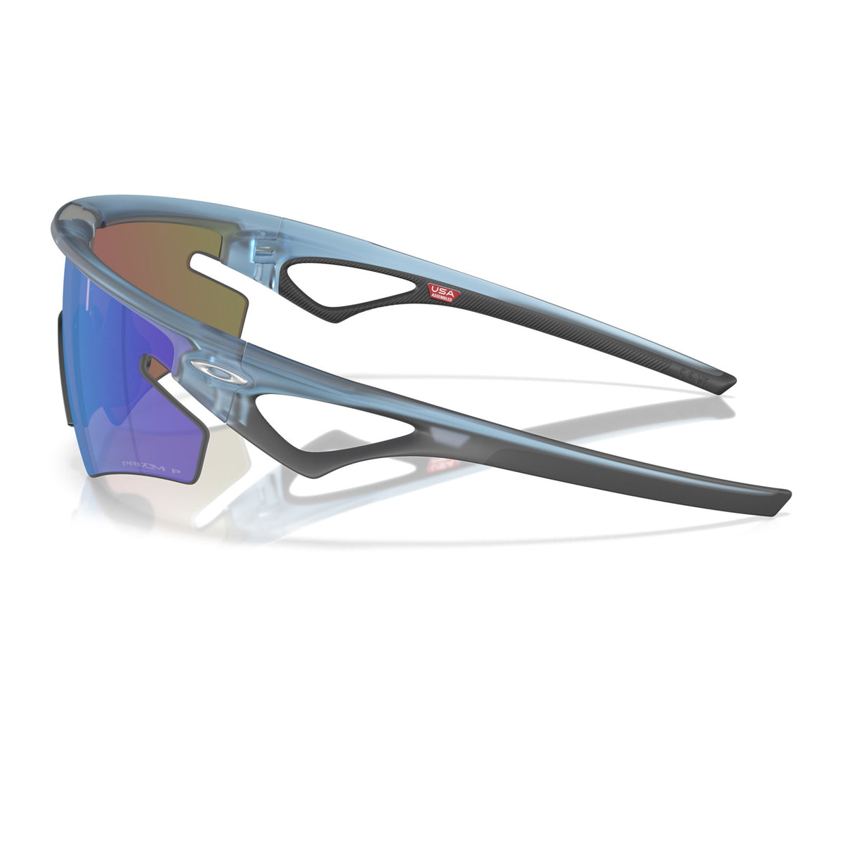 Oakley Sphaera Slash OO9499 Matte Trans Stonewash/Prizm Sapphire Polarized #colour_matte-trans-stonewash-prizm-sapphire-polarized