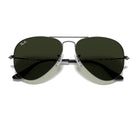 Ray-Ban Aviator Large Metal RB3025 Gunmetal/G-15 Green #colour_gunmetal-g-15-green