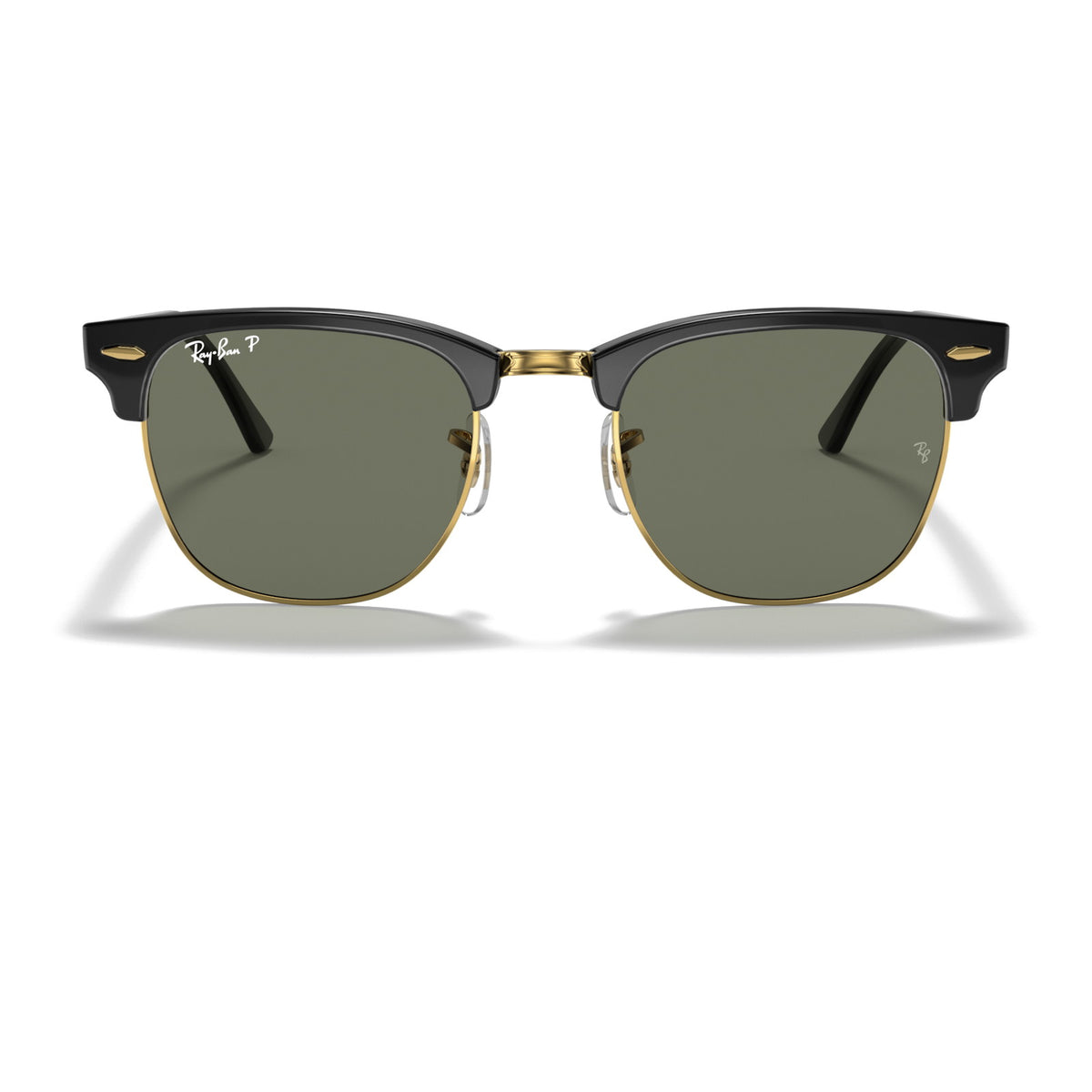 Ray-Ban Clubmaster RB3016F Black/G-15 Green #colour_black-g-15-green