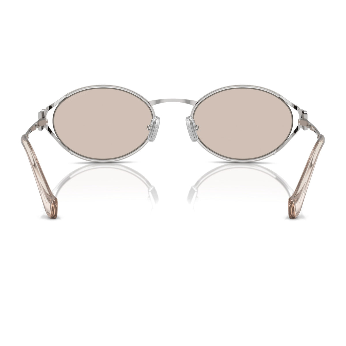 Miu Miu SMU52Y Silver/Ivory Mirror Internal Silver #colour_silver-ivory-mirror-internal-silver