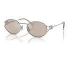 Miu Miu SMU52Y Silver/Ivory Mirror Internal Silver #colour_silver-ivory-mirror-internal-silver