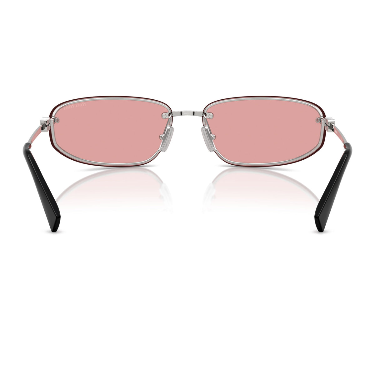 Miu Miu SMUA50 Silver/Pink Mirror Lilac #colour_silver-pink-mirror-lilac