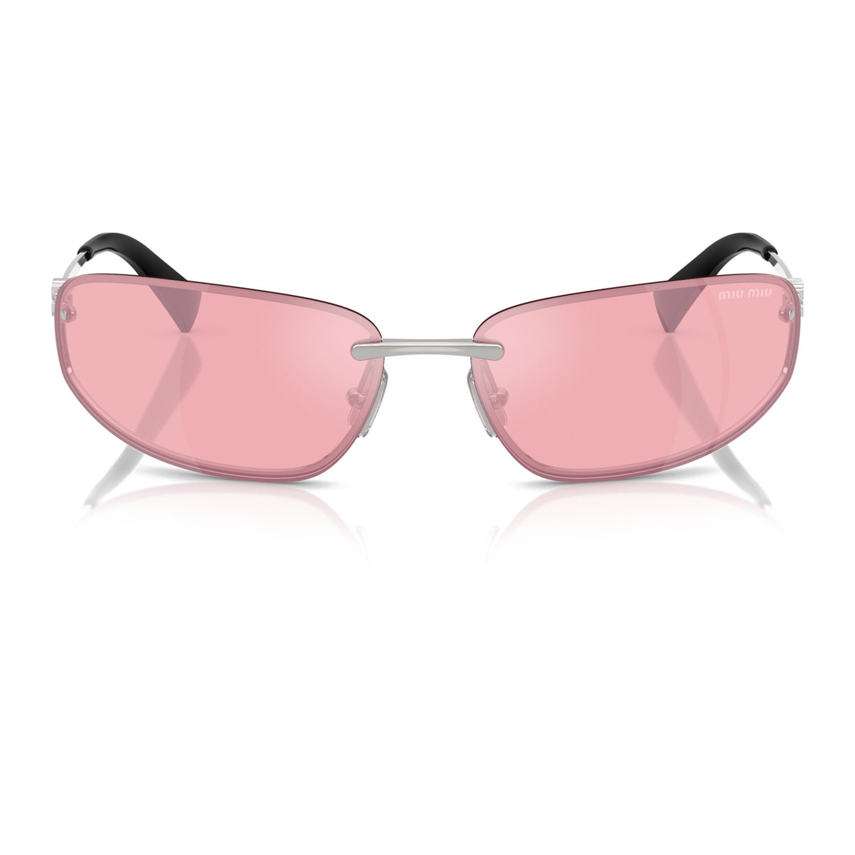 Miu Miu SMUA50 Silver/Pink Mirror Lilac #colour_silver-pink-mirror-lilac