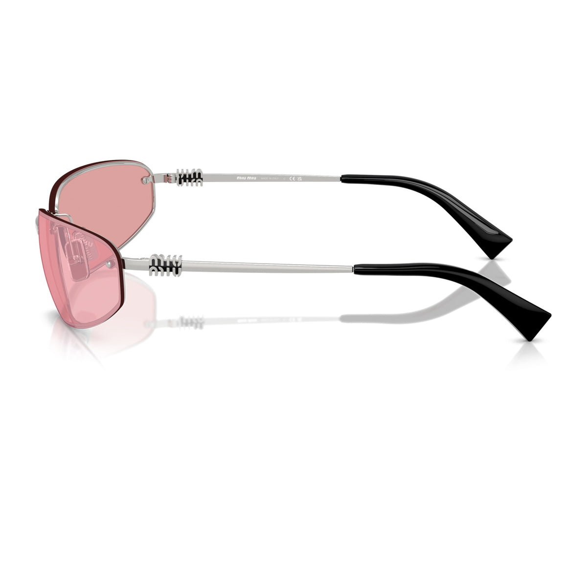 Miu Miu SMUA50 Silver/Pink Mirror Lilac #colour_silver-pink-mirror-lilac