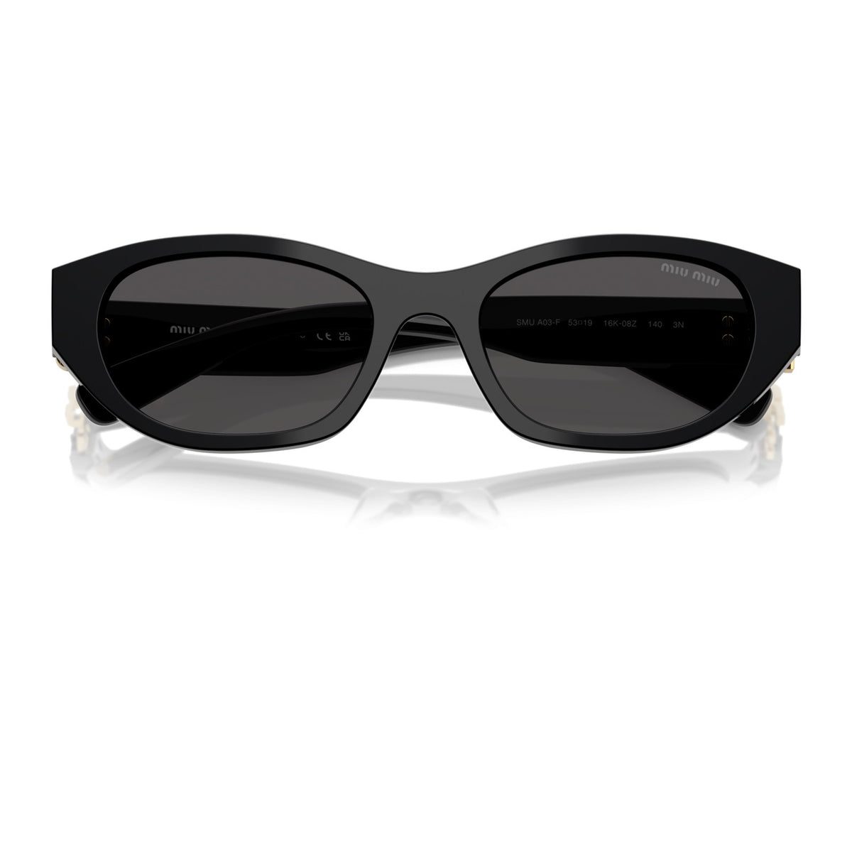 Miu Miu SMUA03F Black/Dark Grey #colour_black-dark-grey
