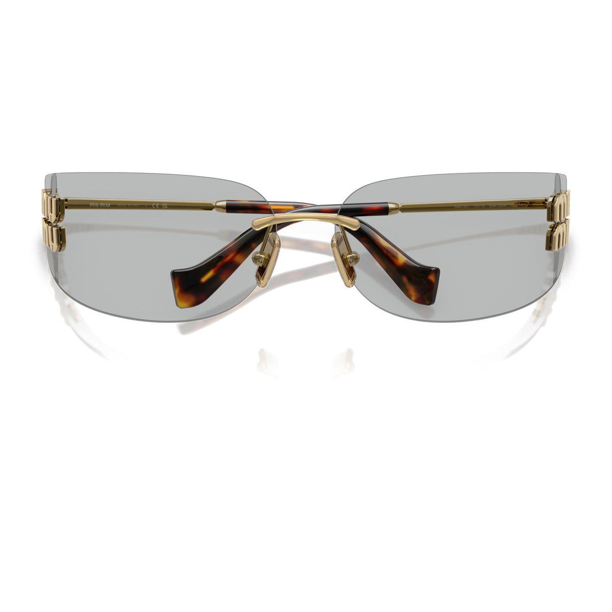 Miu Miu SMUA51 Gold/Light Grey #colour_gold-light-grey