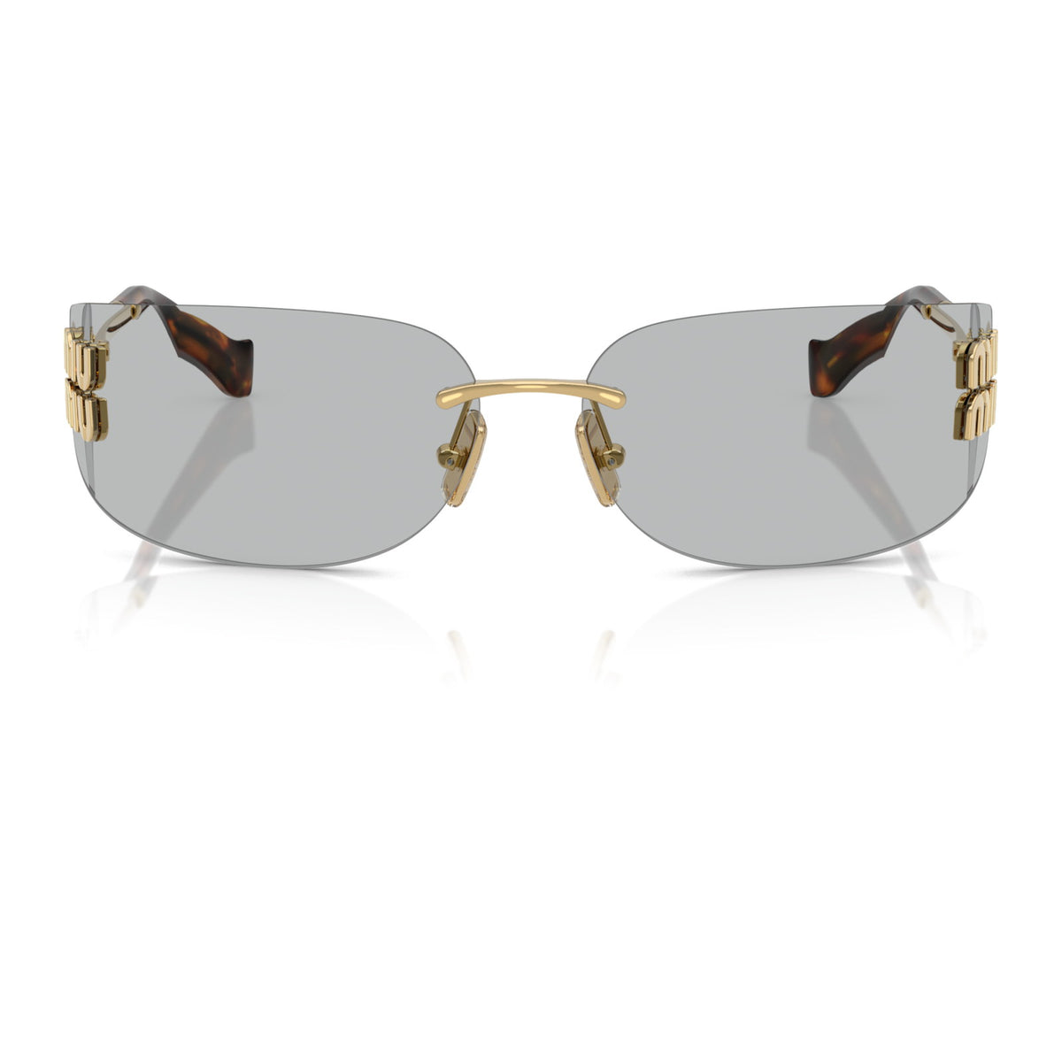 Miu Miu SMUA51 Gold/Light Grey #colour_gold-light-grey