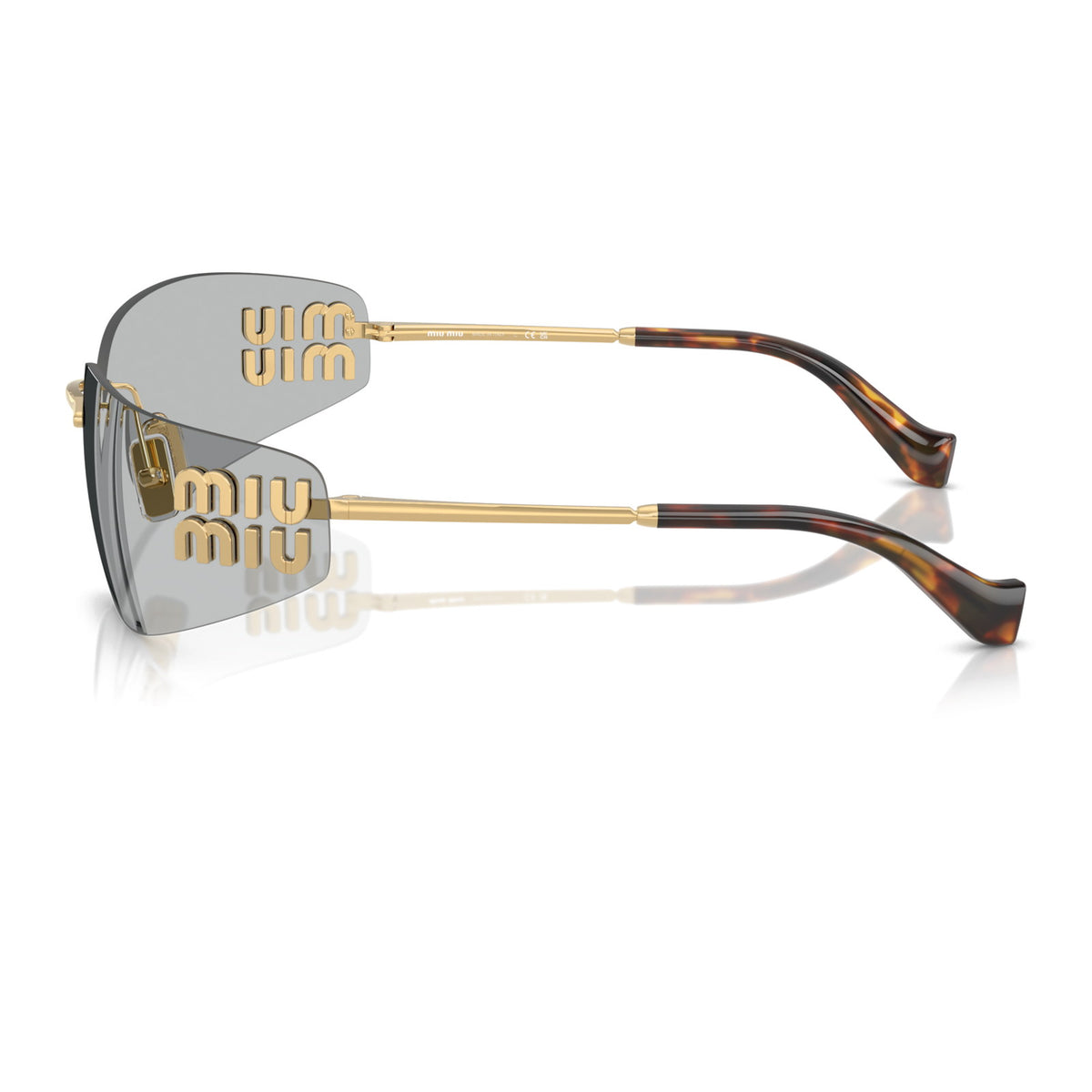 Miu Miu SMUA51 Gold/Light Grey #colour_gold-light-grey