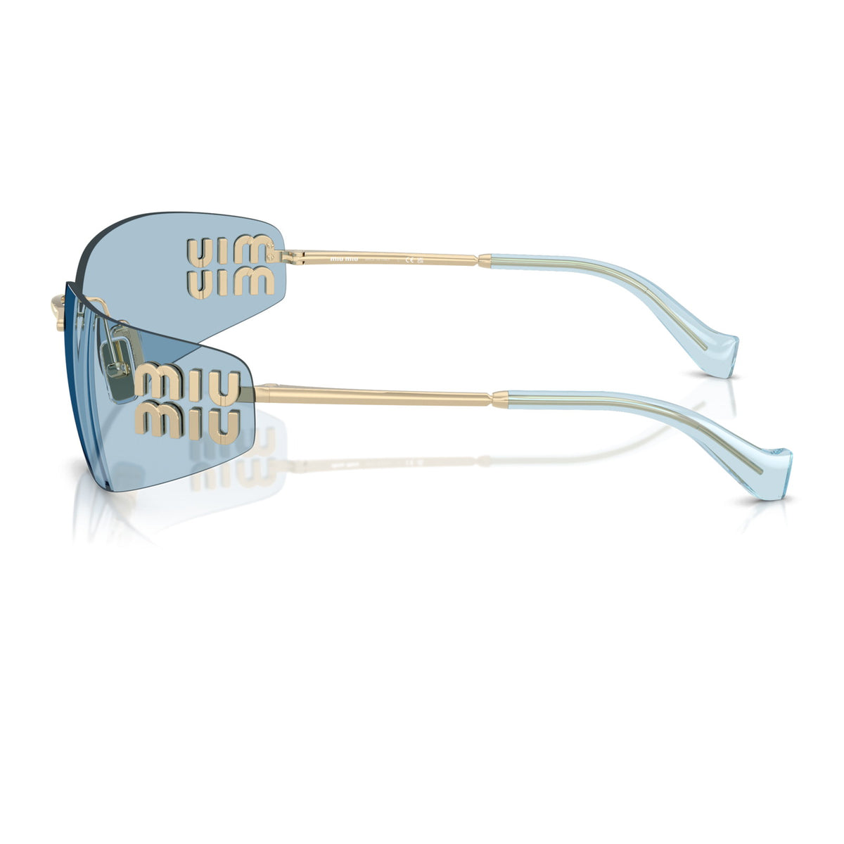 Miu Miu SMUA51 Pale Gold/Light Blue #colour_pale-gold-light-blue