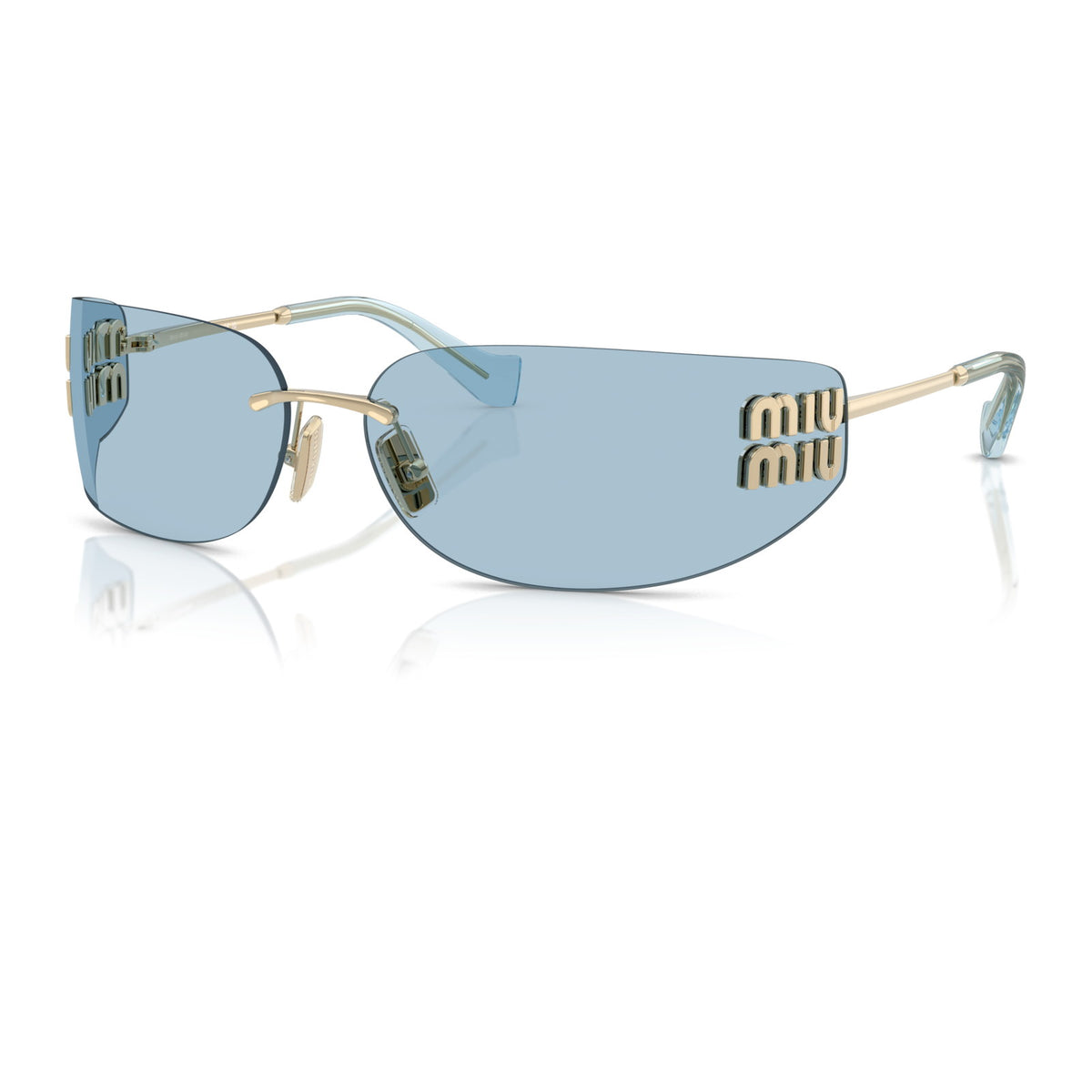 Miu Miu SMUA51 Pale Gold/Light Blue #colour_pale-gold-light-blue