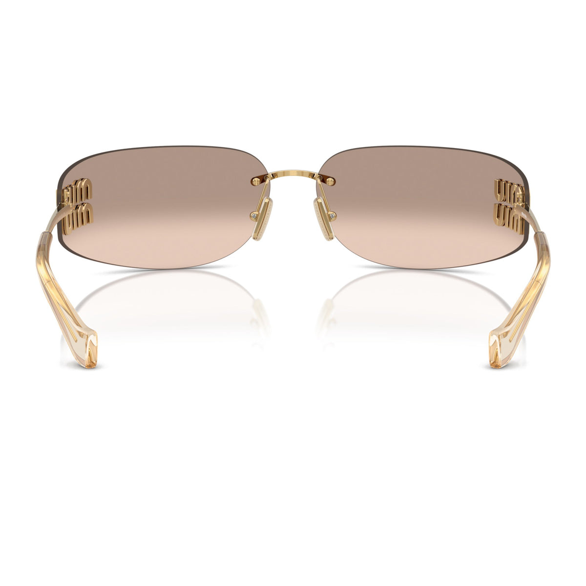 Miu Miu SMUA51 Gold/Light Brown Mirror Bronze Grad #colour_gold-light-brown-mirror-bronze-grad