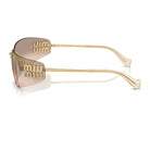 Miu Miu SMUA51 Gold/Light Brown Mirror Bronze Grad #colour_gold-light-brown-mirror-bronze-grad