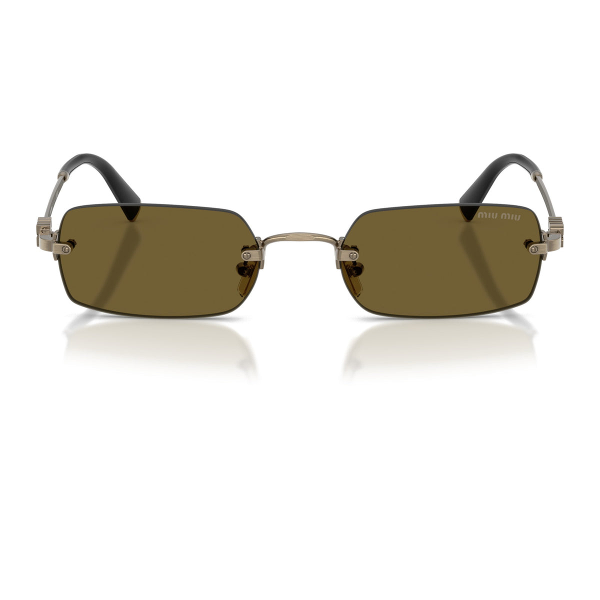 Miu Miu SMUB50 Old Gold/Dark Brown #colour_old-gold-dark-brown