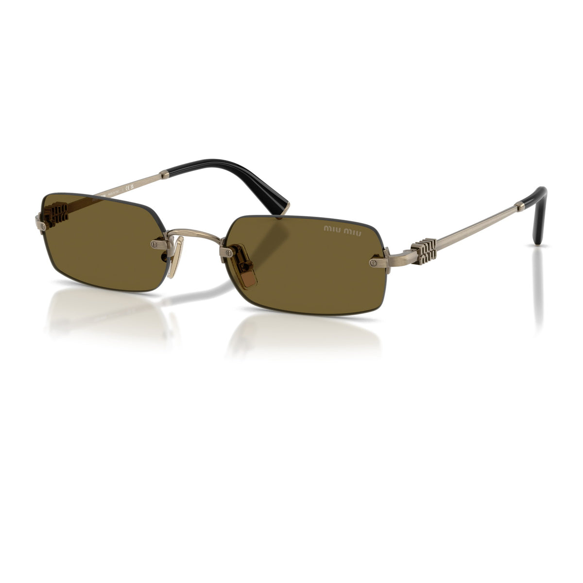 Miu Miu SMUB50 Old Gold/Dark Brown #colour_old-gold-dark-brown
