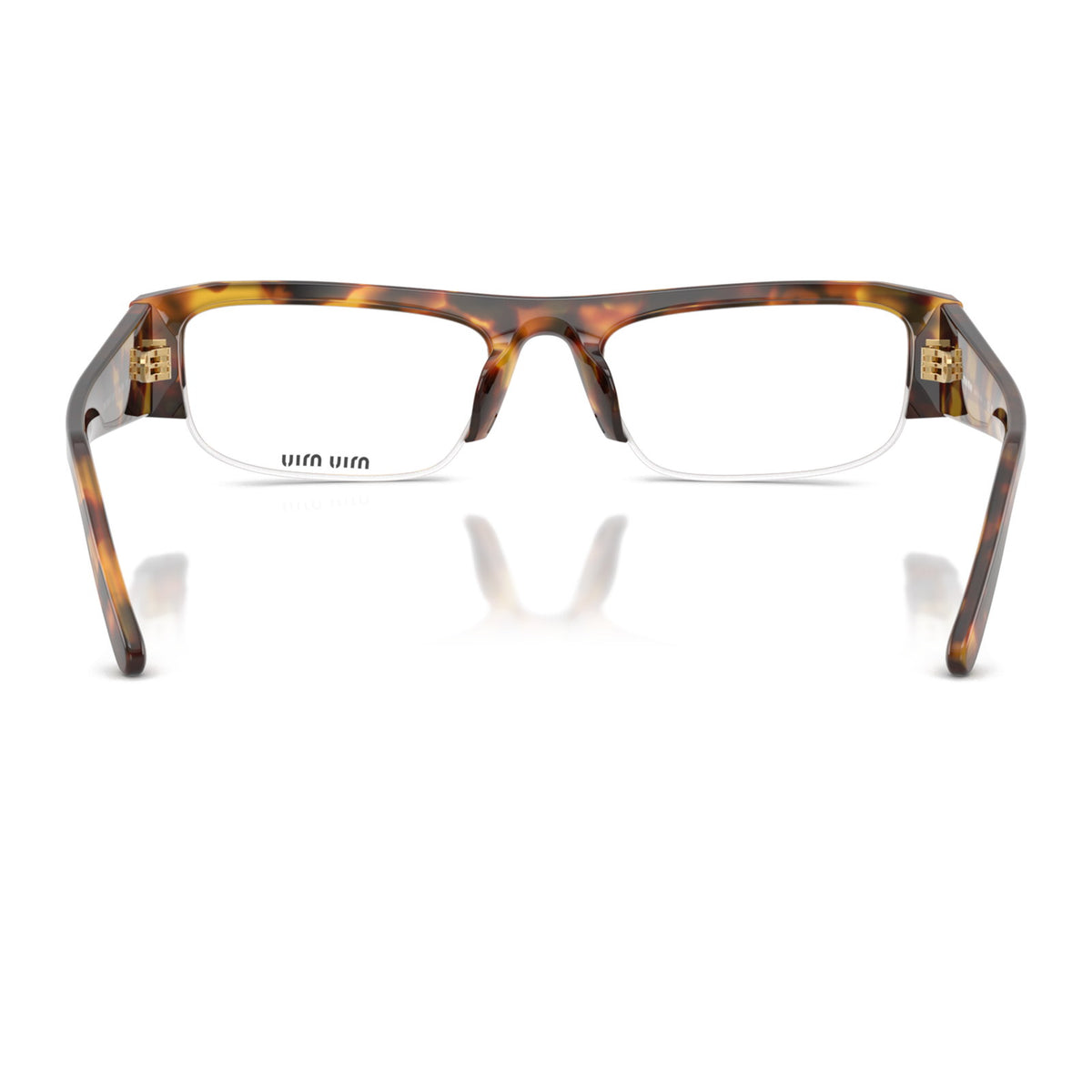 Miu Miu SMUB07F Honey Havana/Clear Blue Light Filter #colour_honey-havana-clear-blue-light-filter