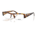 Miu Miu SMUB07F Honey Havana/Clear Blue Light Filter #colour_honey-havana-clear-blue-light-filter