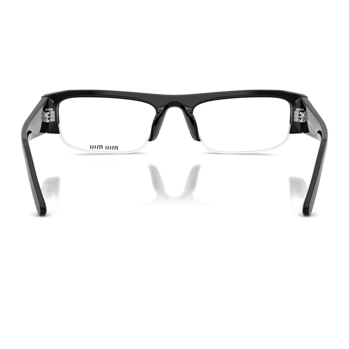 Miu Miu SMUB07F Black/Clear Blue Light Filter #colour_black-clear-blue-light-filter