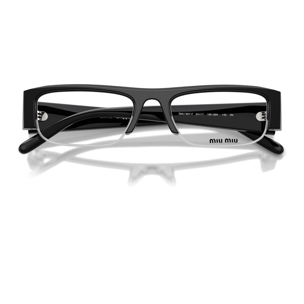 Miu Miu SMUB07F Black/Clear Blue Light Filter #colour_black-clear-blue-light-filter