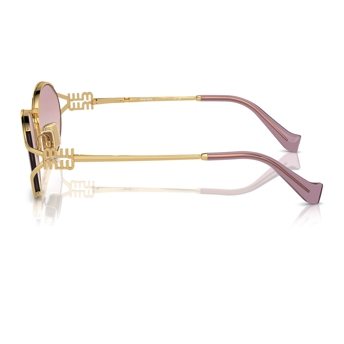 Miu Miu SMU52Y Gold/Brown Gradient Violet #colour_gold-brown-gradient-violet