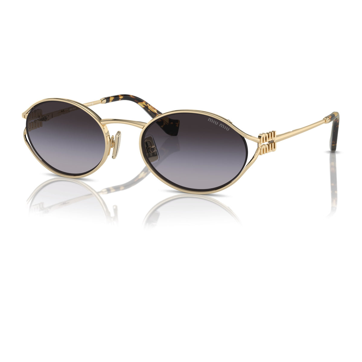 Miu Miu SMU52Y Pale Gold/Grey Gradient #colour_pale-gold-grey-gradient