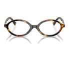 Miu Miu SMU04ZF Honey Havana/Clear Blue Light Filter #colour_honey-havana-clear-blue-light-filter