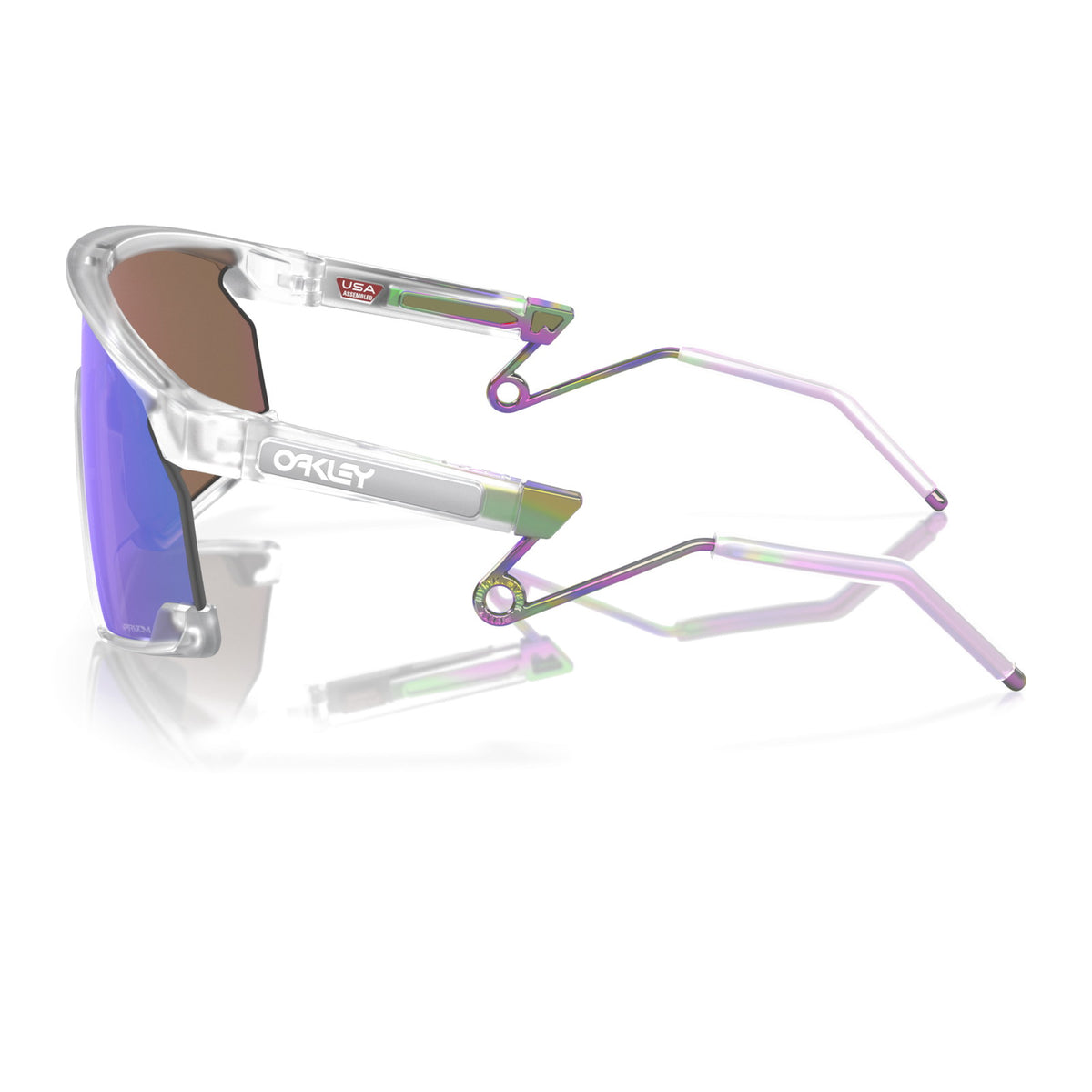 Oakley BXTR Metal OO9237 Matte Clear/Prizm Violet #colour_matte-clear-prizm-violet