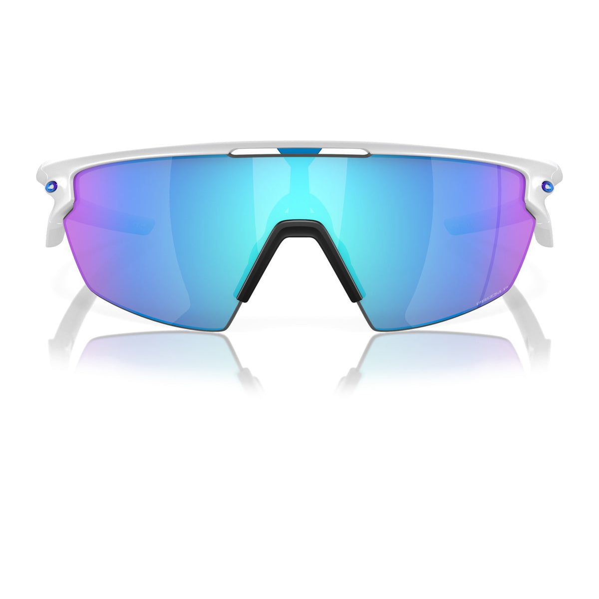 Oakley Sphaera OO9403 Matte White/Prizm Sapphire Polarized #colour_matte-white-prizm-sapphire-polarized